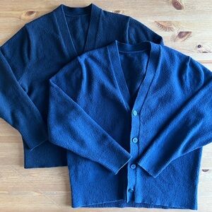 Lot of 2 Lululemon Men’s Merino Wool Blend Cardigans